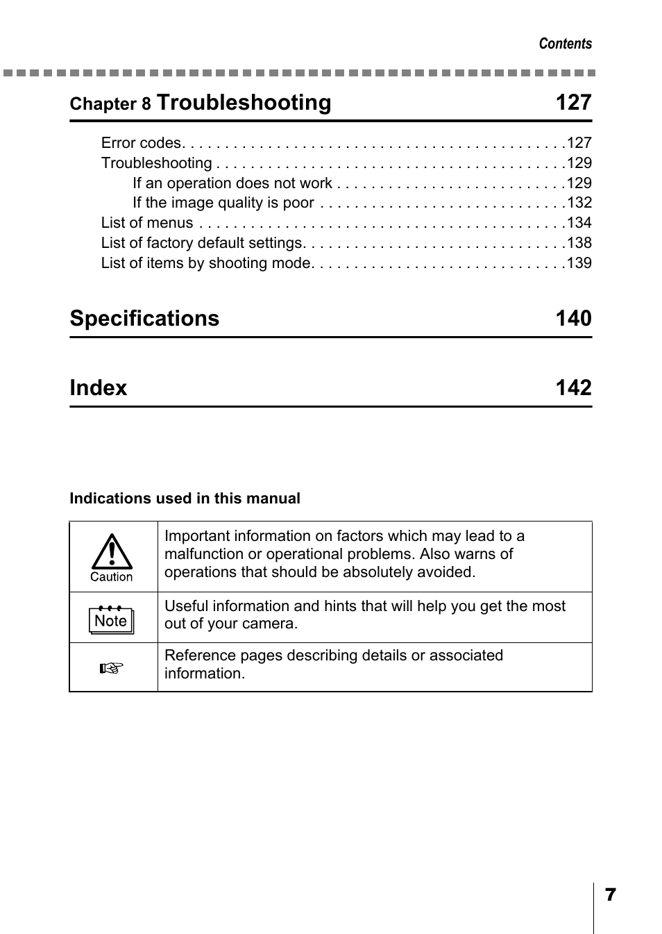 Troubleshooting 127 | Olympus D-550 Zoom User Manual | Page 8 / 178