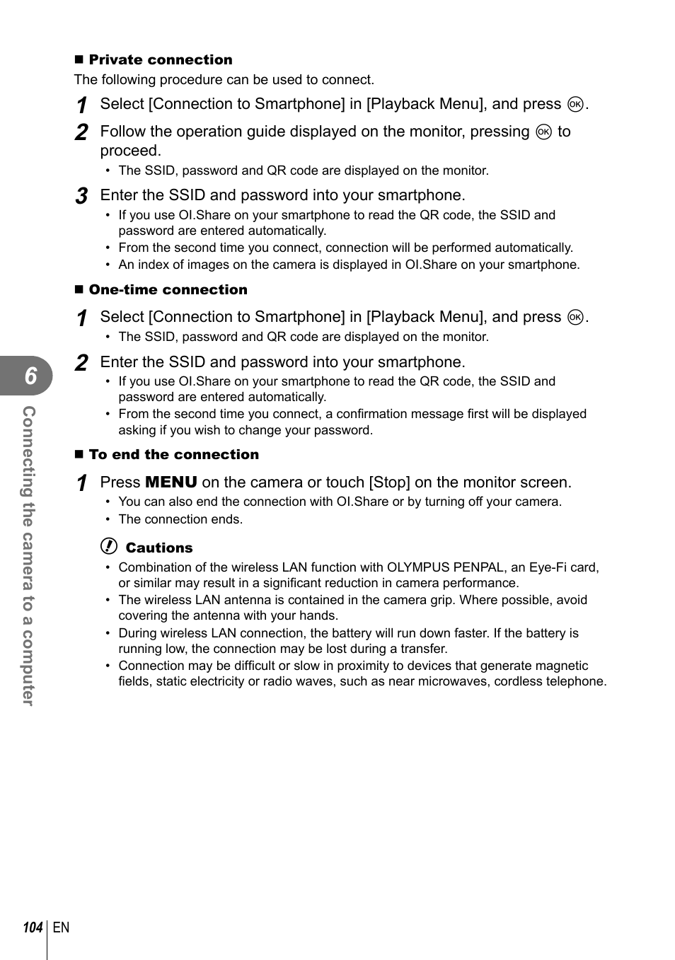 Olympus E-P5 User Manual | Page 104 / 149