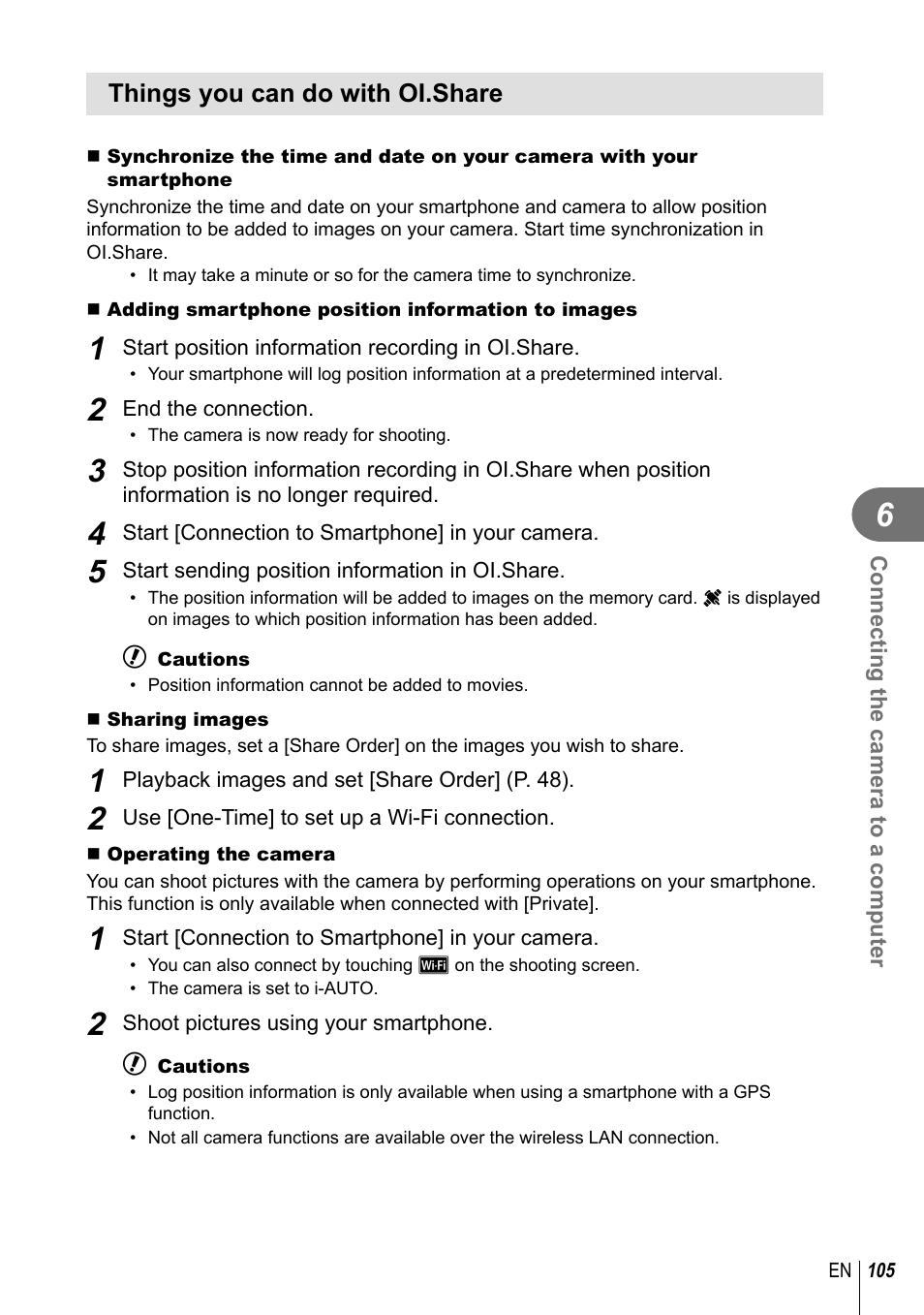 Olympus E-P5 User Manual | Page 105 / 149