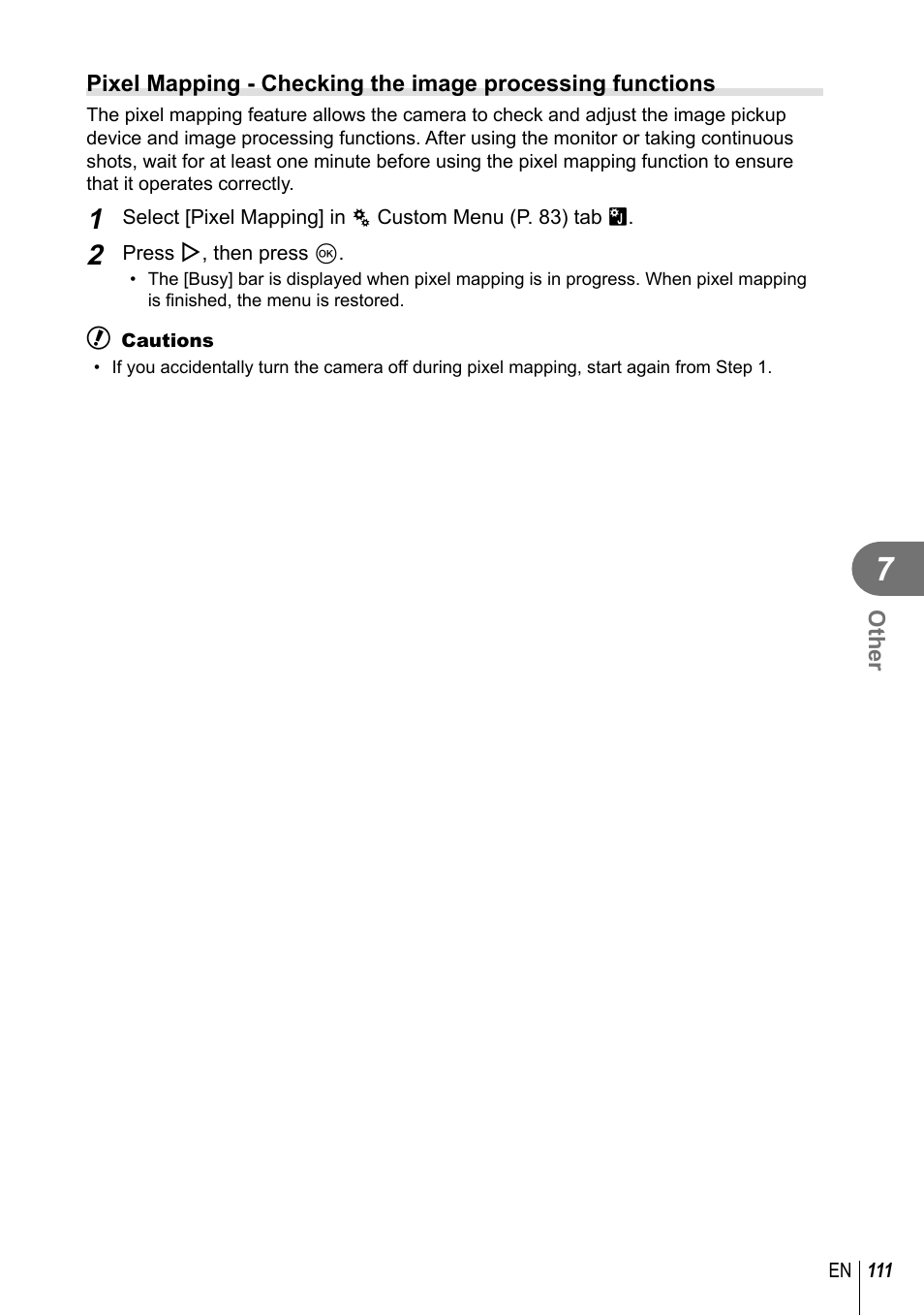 Olympus E-P5 User Manual | Page 111 / 149