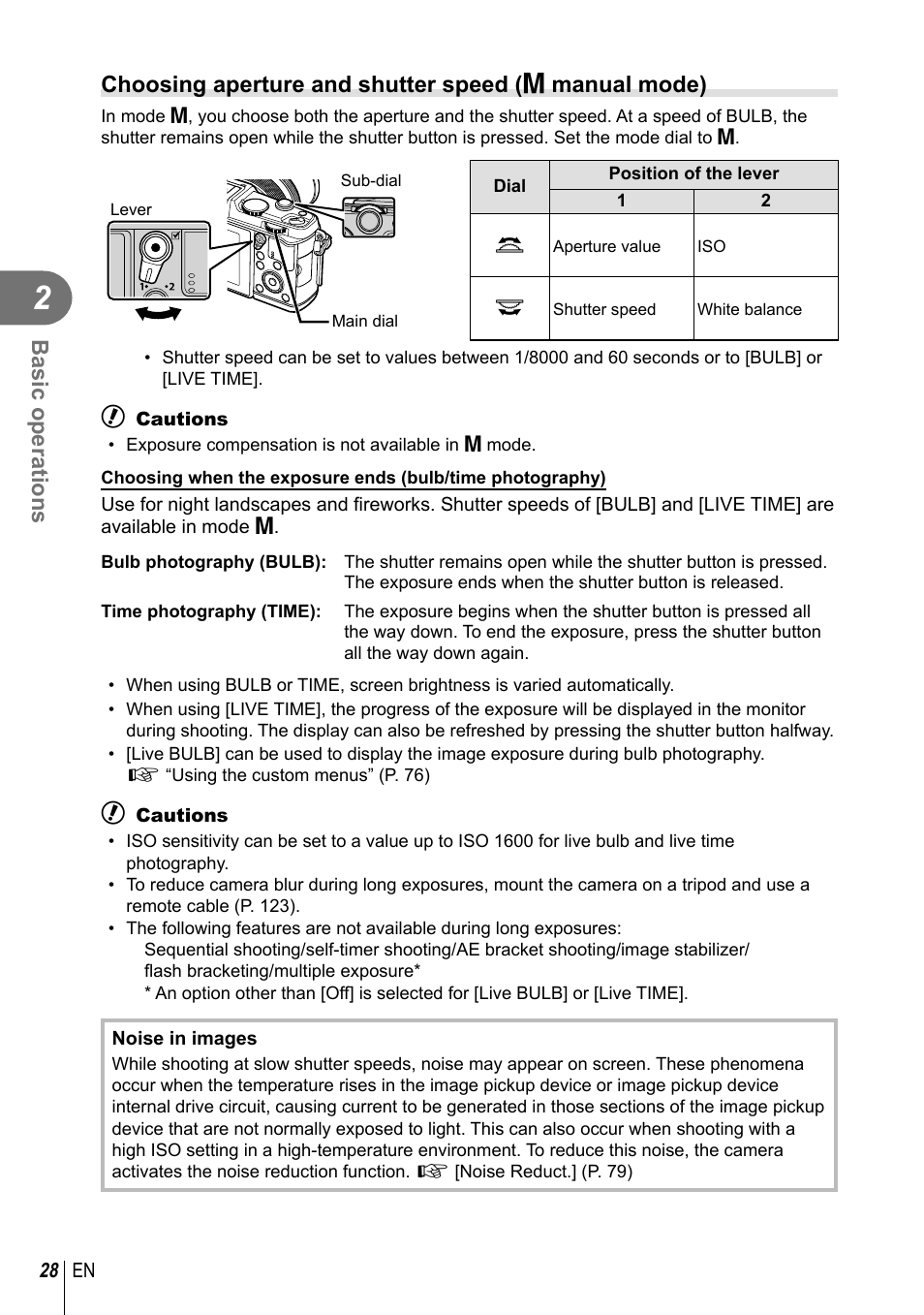 Basic operations | Olympus E-P5 User Manual | Page 28 / 149