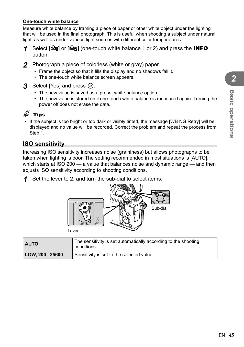 Olympus E-P5 User Manual | Page 45 / 149