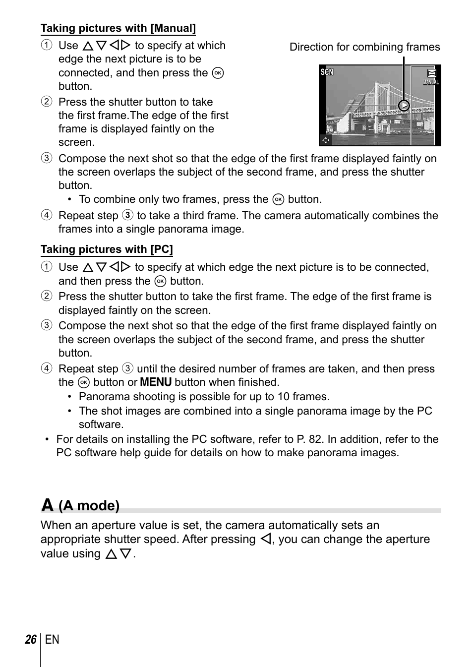 A (a mode) | Olympus TG-3 User Manual | Page 26 / 118
