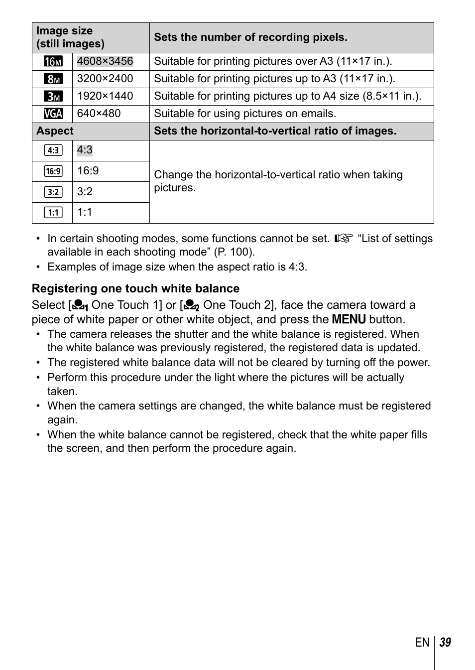 Olympus TG-3 User Manual | Page 39 / 118
