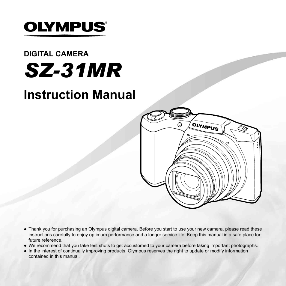 Olympus SZ-31MR iHS User Manual | 82 pages
