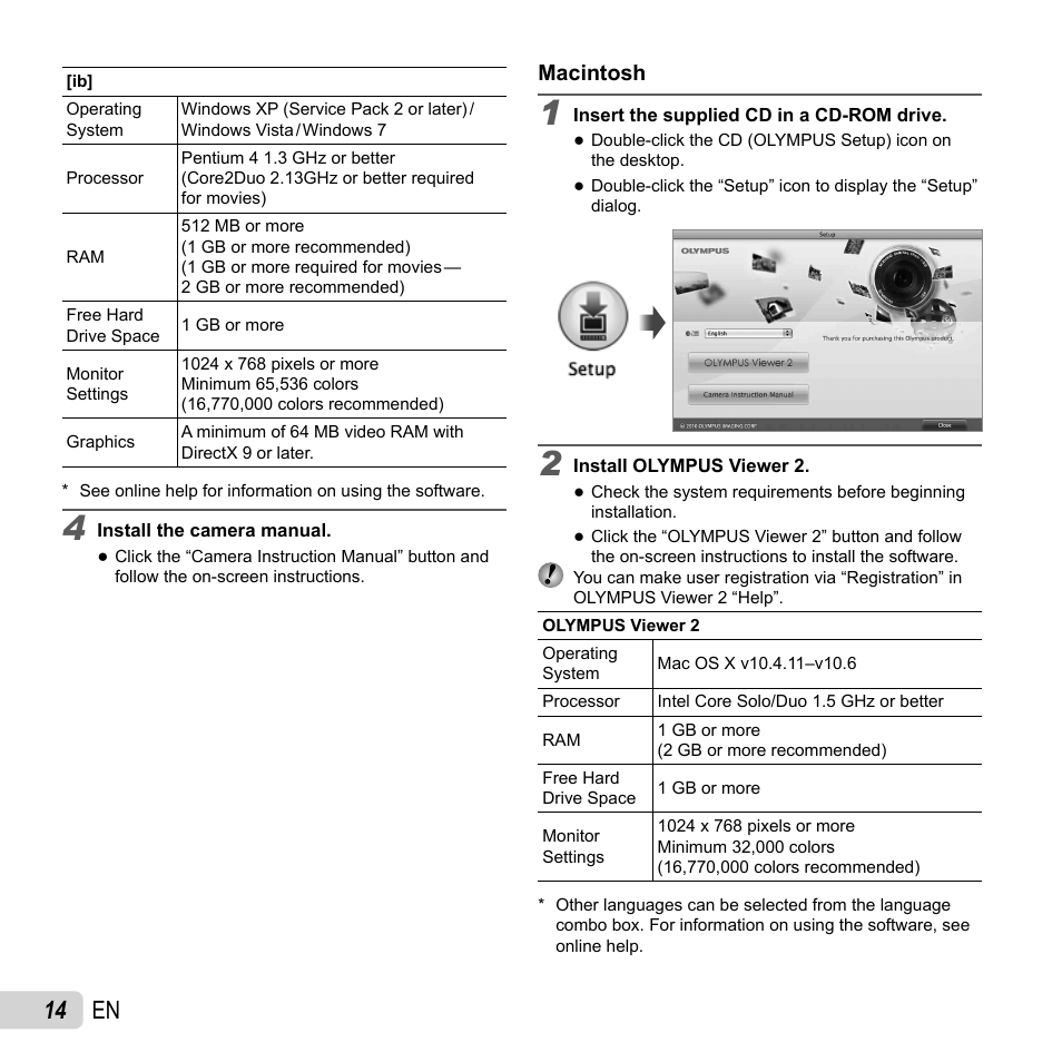 14 en | Olympus SZ-31MR iHS User Manual | Page 14 / 82