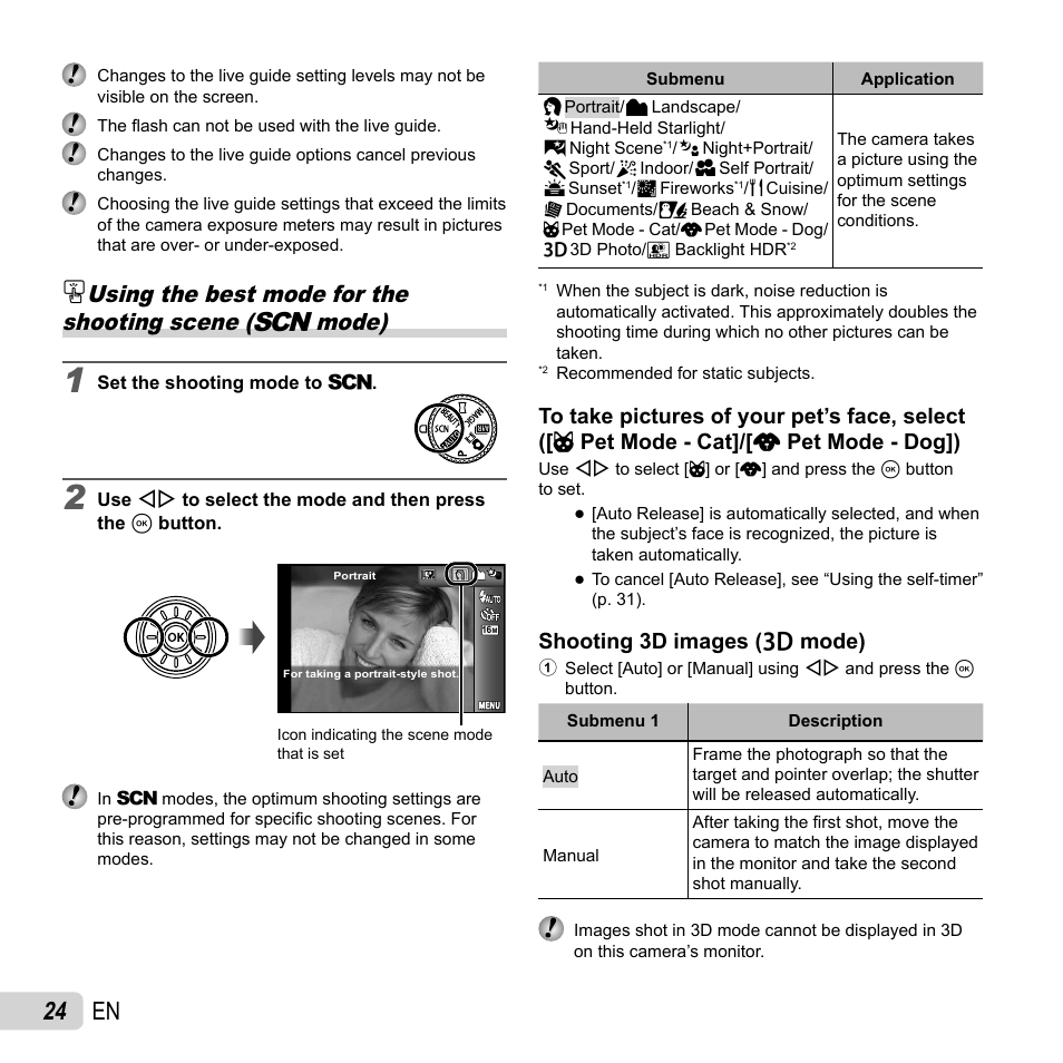24 en | Olympus SZ-31MR iHS User Manual | Page 24 / 82