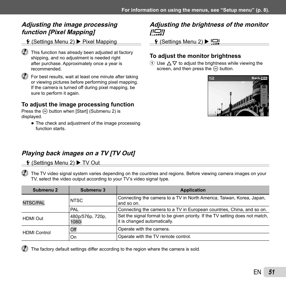 51 en, Playing back images on a tv [tv out | Olympus SZ-31MR iHS User Manual | Page 51 / 82