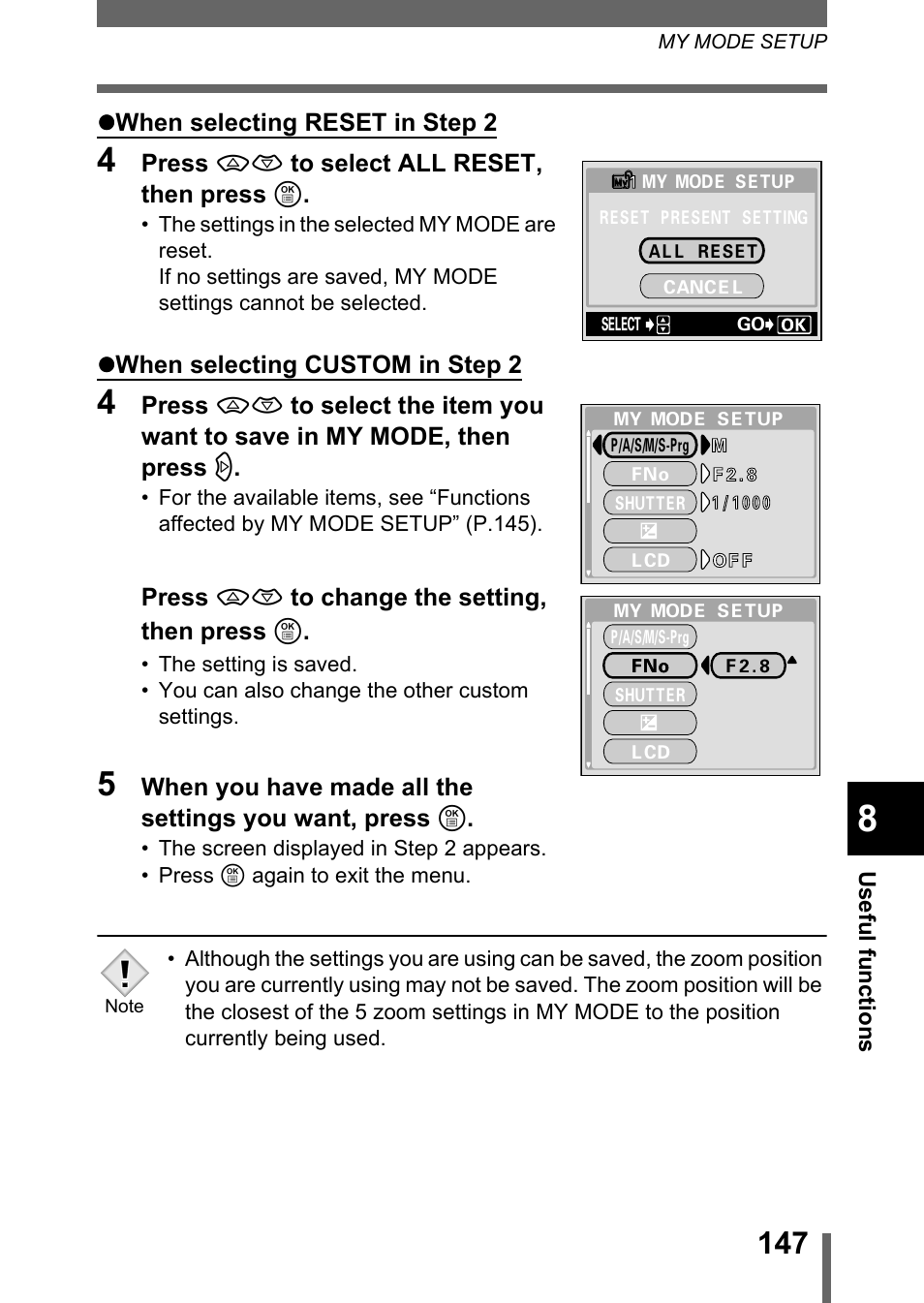 Olympus C-750 Ultra Zoom User Manual | Page 148 / 238