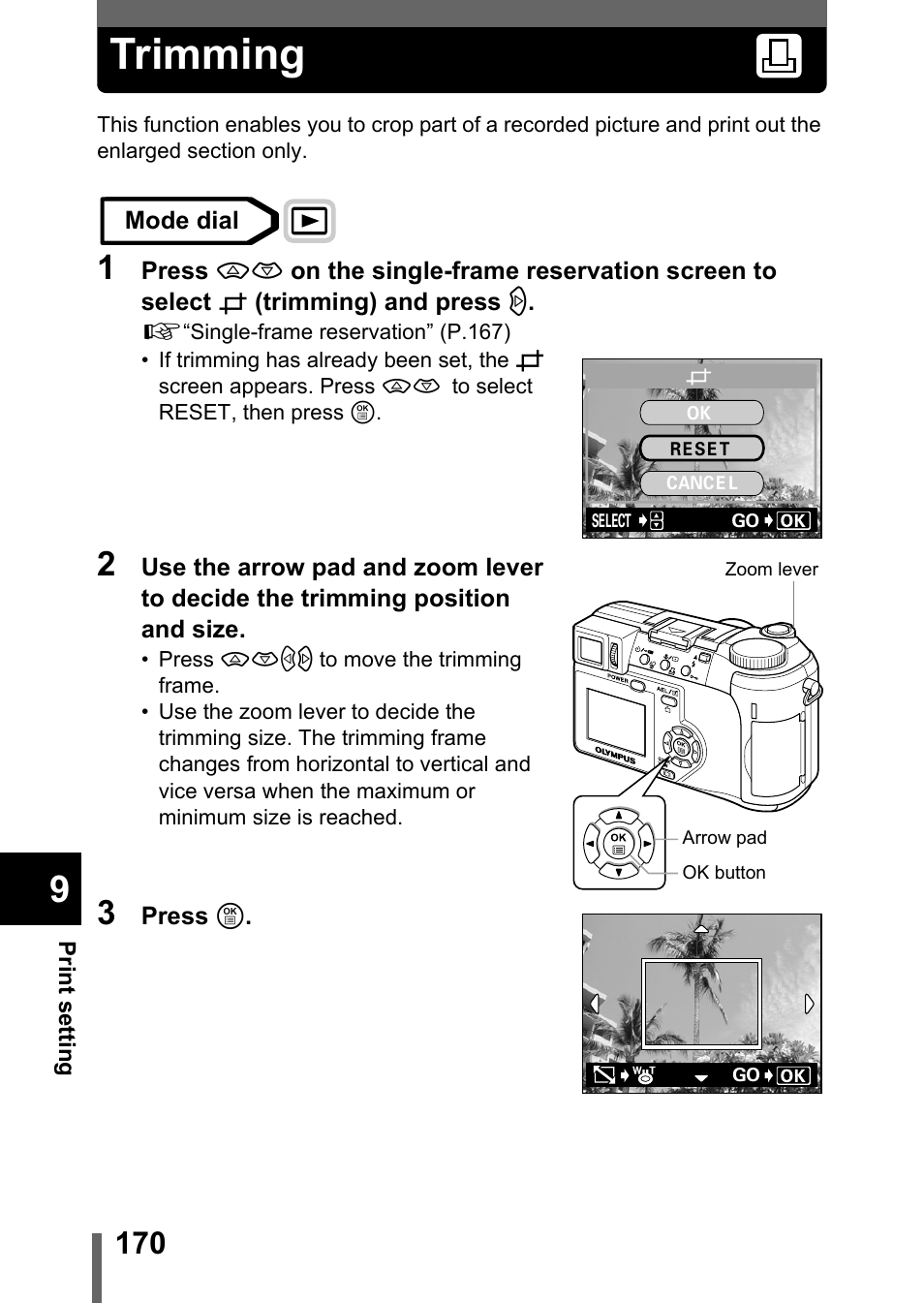 Trimming | Olympus C-750 Ultra Zoom User Manual | Page 171 / 238