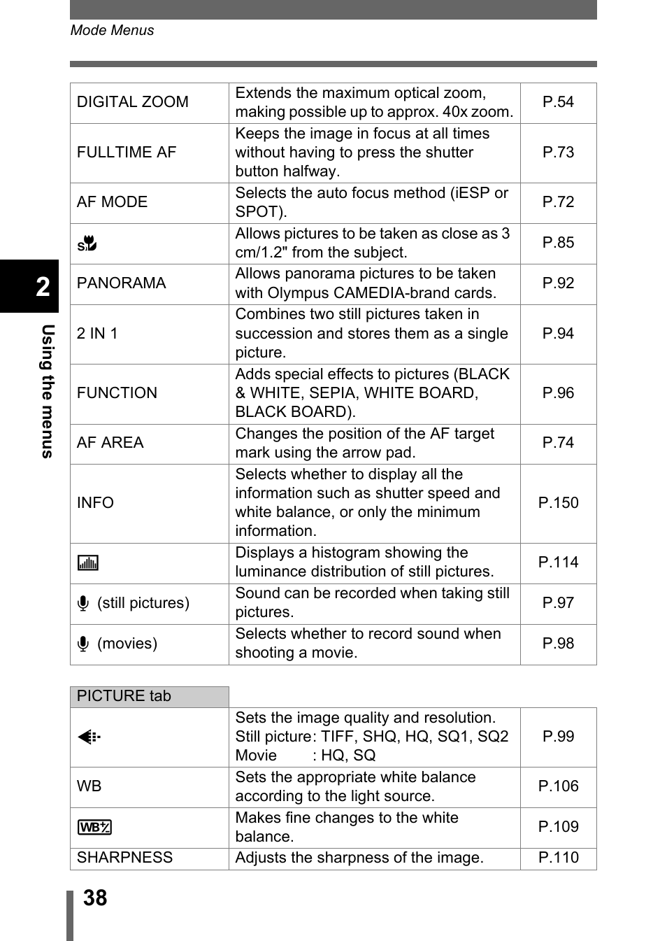 Olympus C-750 Ultra Zoom User Manual | Page 39 / 238