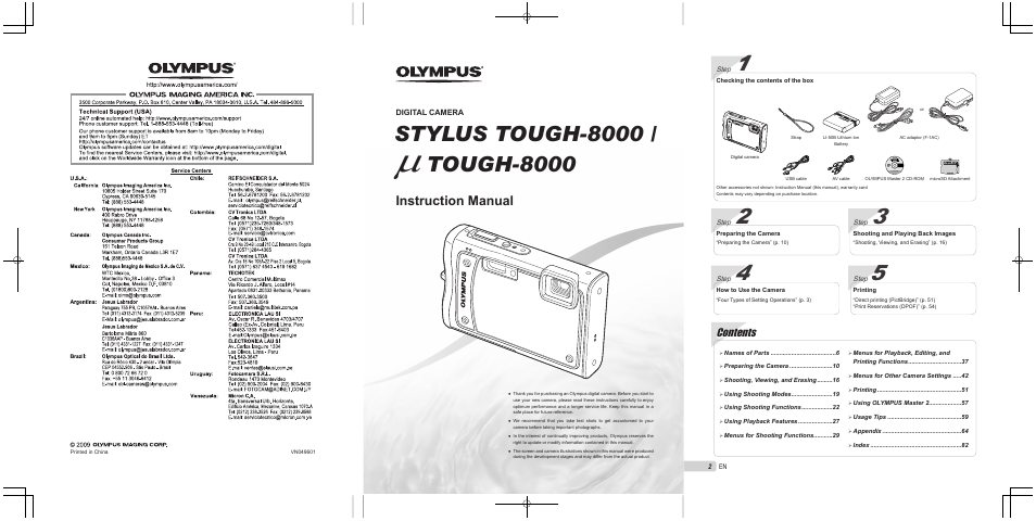 Olympus STYLUS TOUGH-8000 User Manual | Page 2 / 86