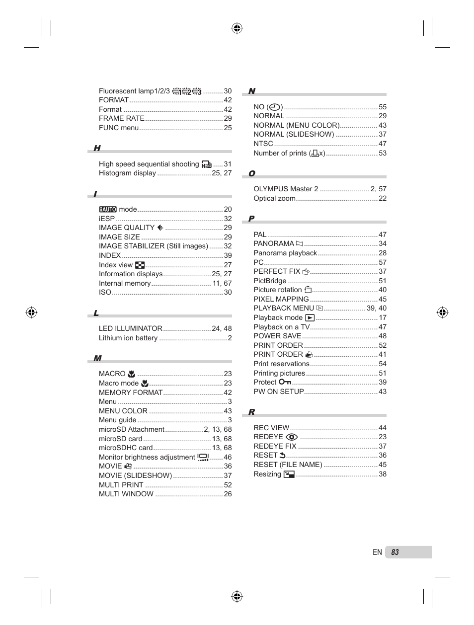 Olympus STYLUS TOUGH-8000 User Manual | Page 83 / 86