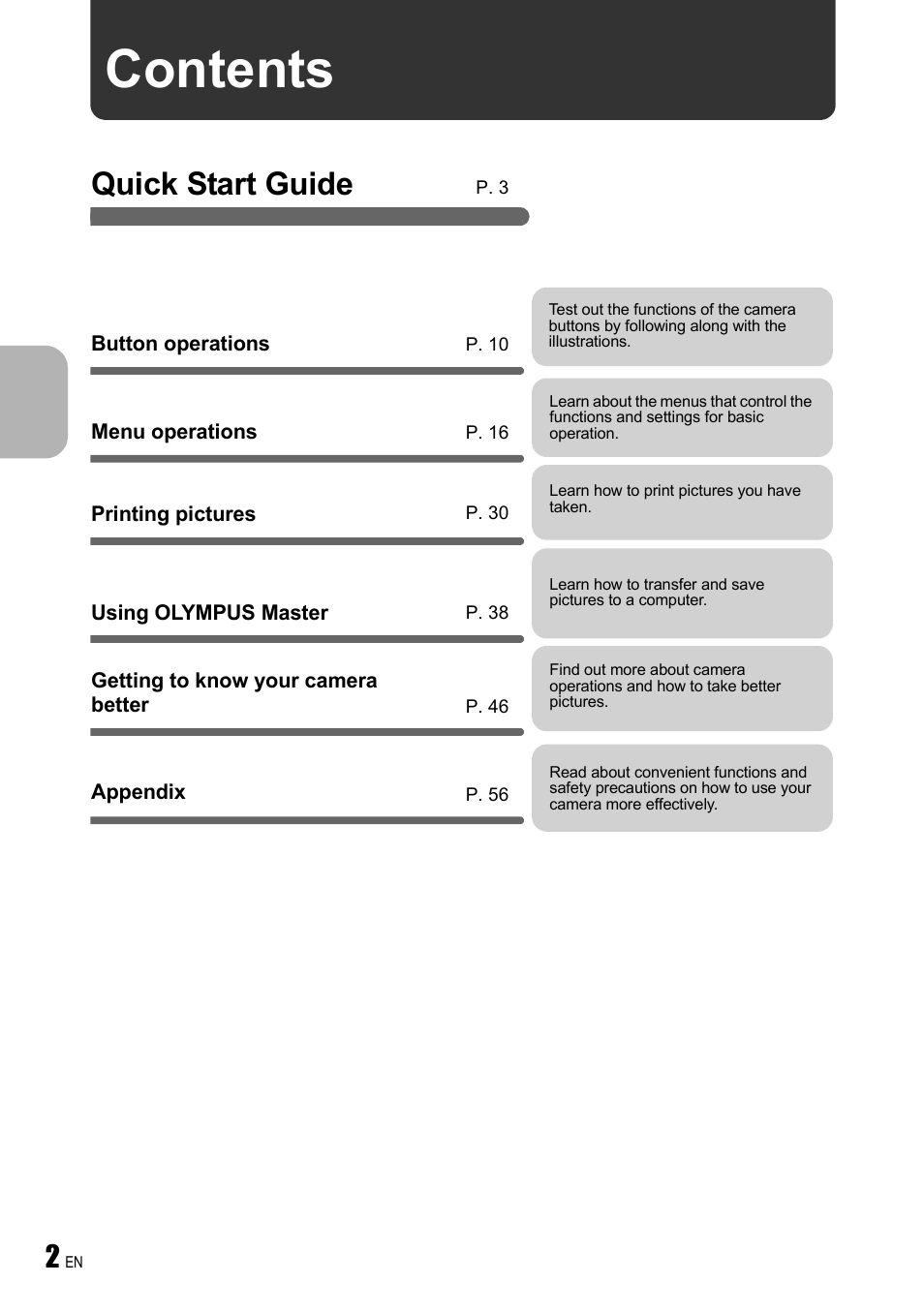Olympus FE-240 User Manual | Page 2 / 75