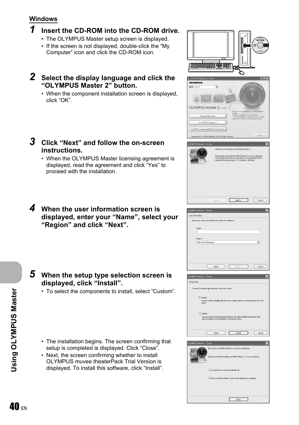 Olympus FE-240 User Manual | Page 40 / 75