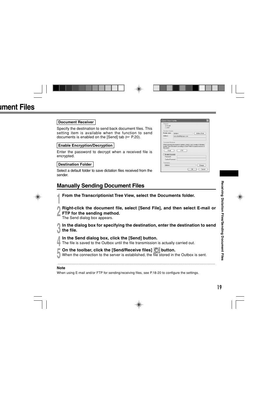 Ument files | Olympus AS-4000 User Manual | Page 19 / 24