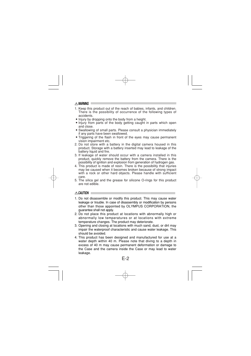 Olympus PT-024 User Manual | Page 3 / 37