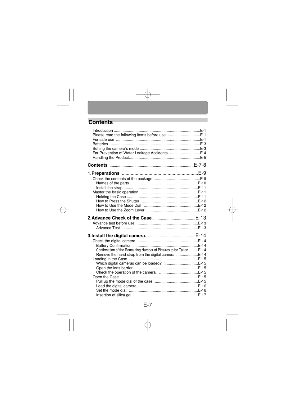 Olympus PT-024 User Manual | Page 8 / 37