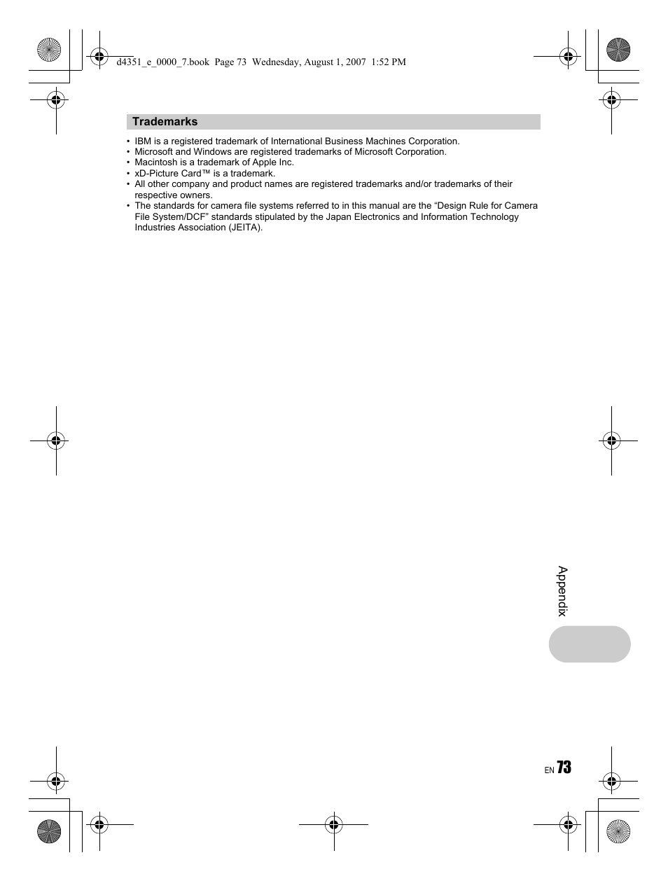 Olympus STYLUS 1200 User Manual | Page 73 / 84