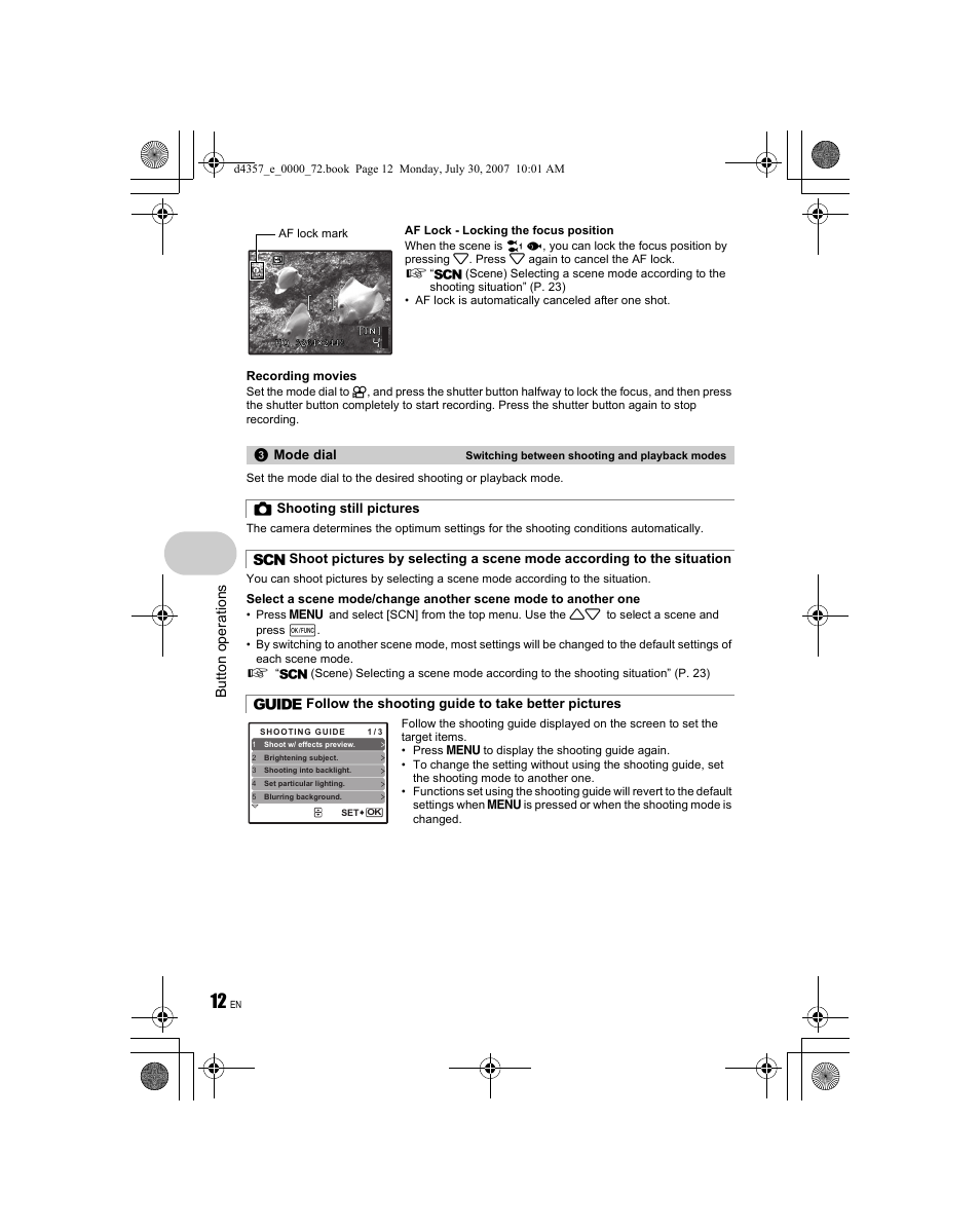 Olympus STYLUS 830 User Manual | Page 12 / 84