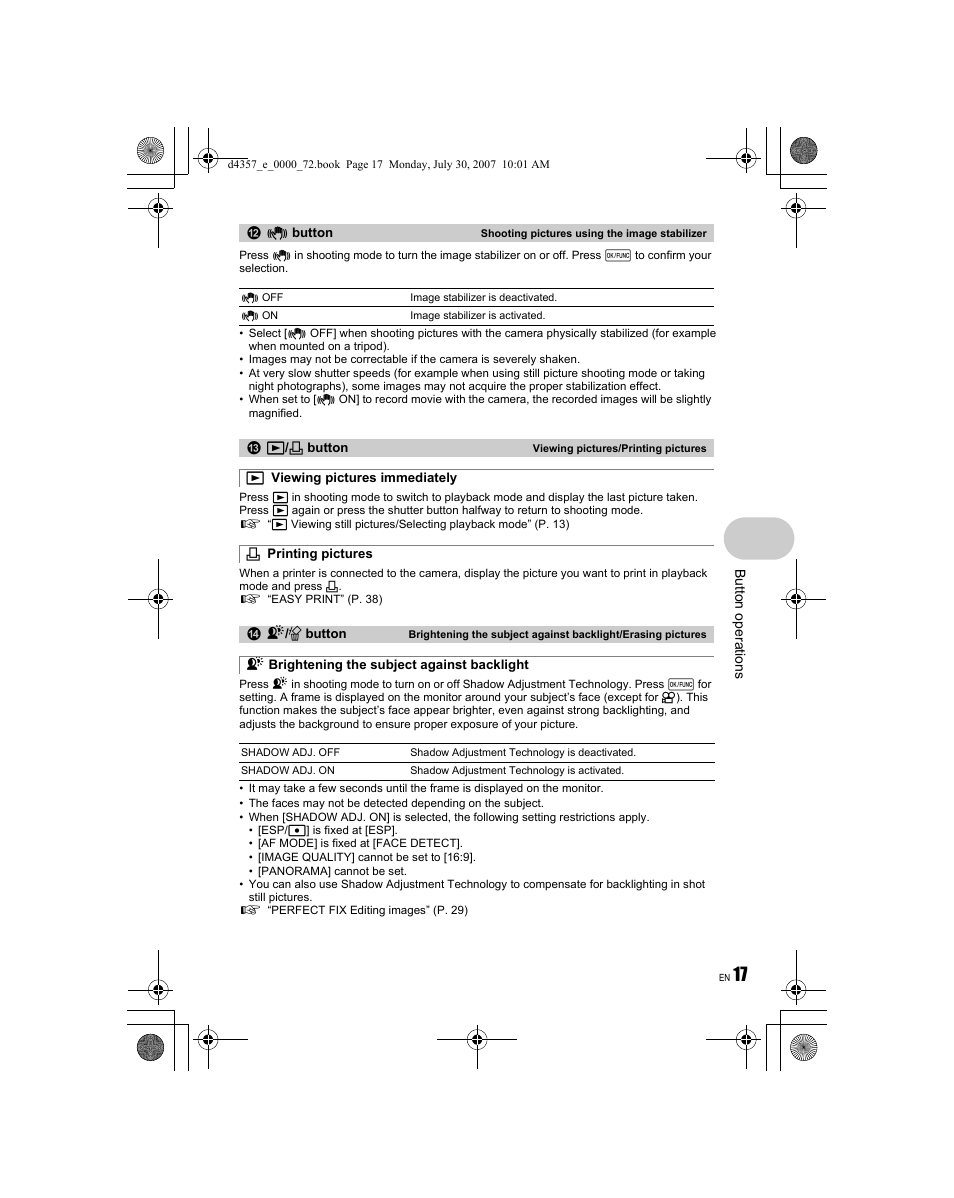 Olympus STYLUS 830 User Manual | Page 17 / 84