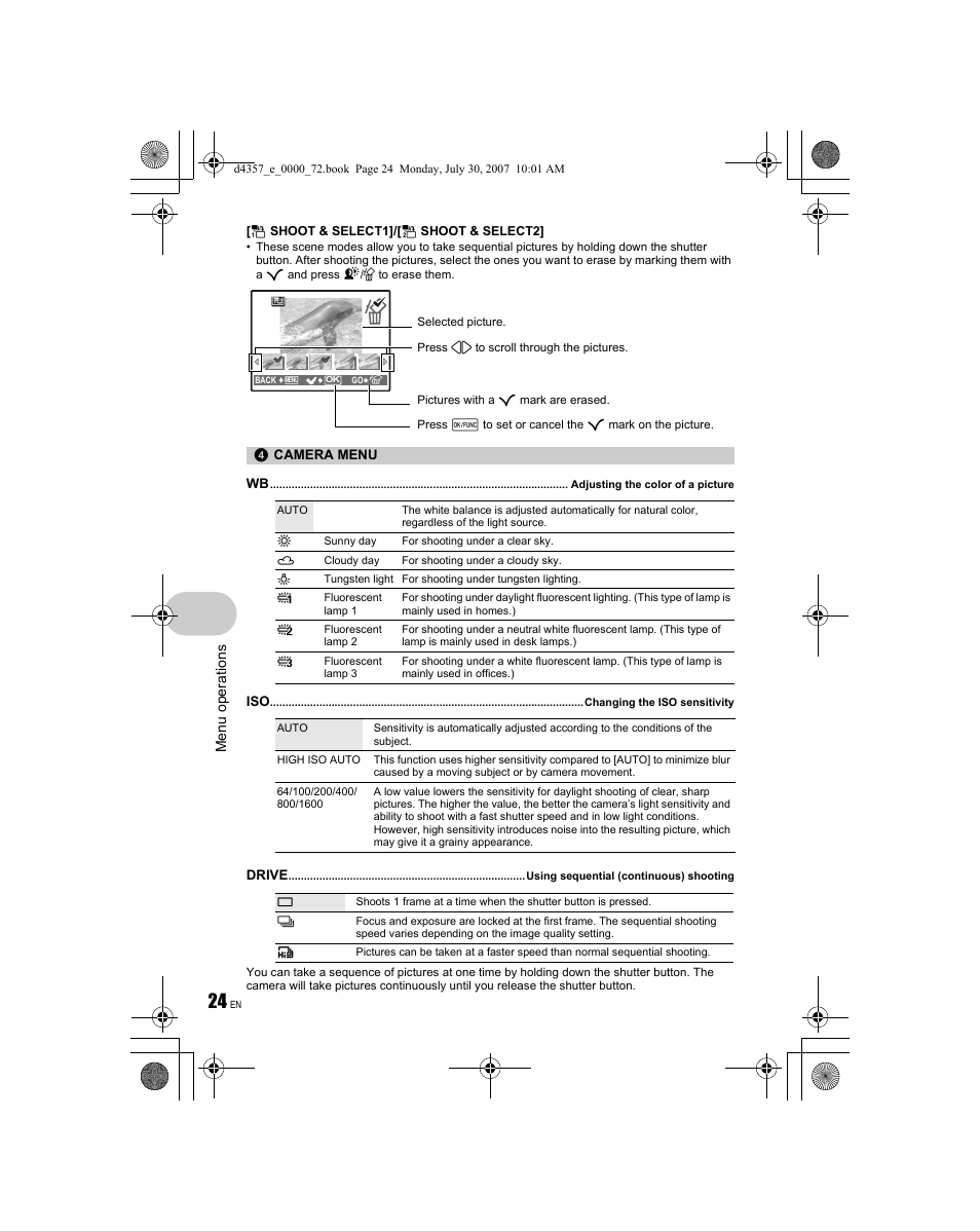 Olympus STYLUS 830 User Manual | Page 24 / 84