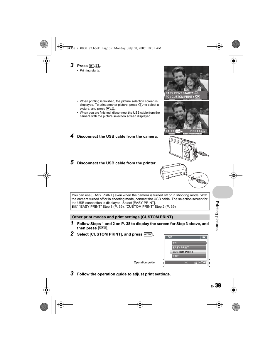 Olympus STYLUS 830 User Manual | Page 39 / 84