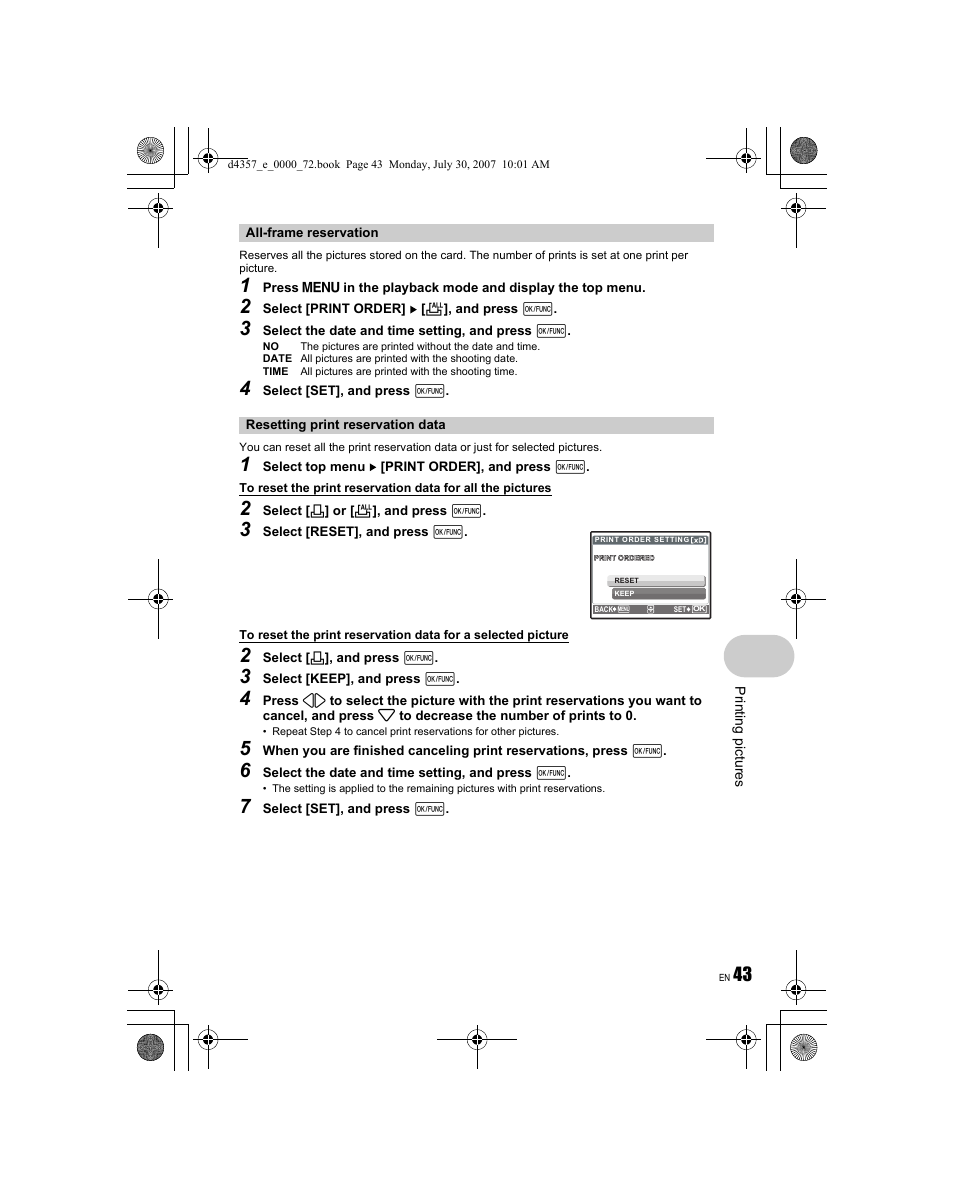 Olympus STYLUS 830 User Manual | Page 43 / 84