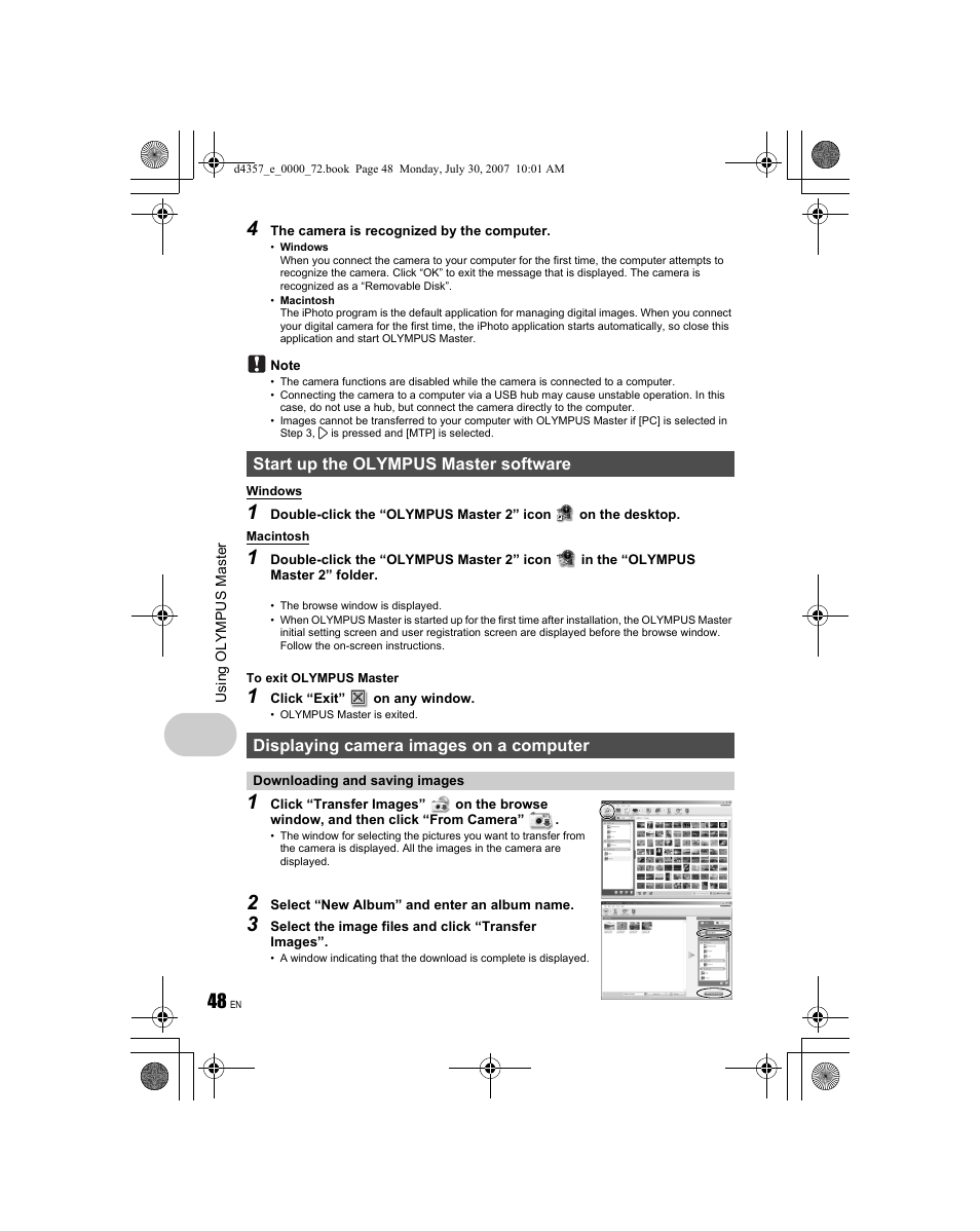 Olympus STYLUS 830 User Manual | Page 48 / 84