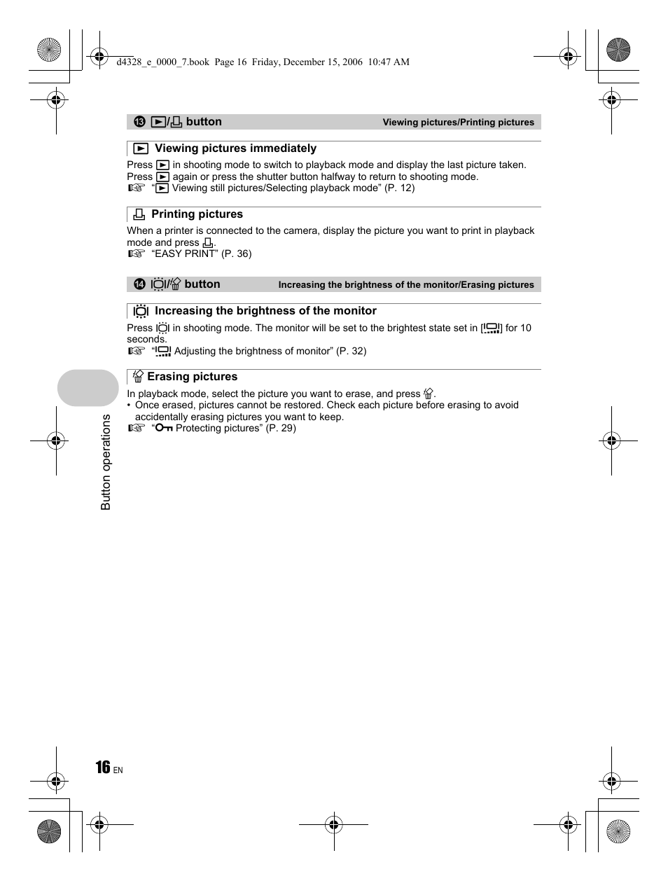 Olympus Stylus 760 User Manual | Page 16 / 84