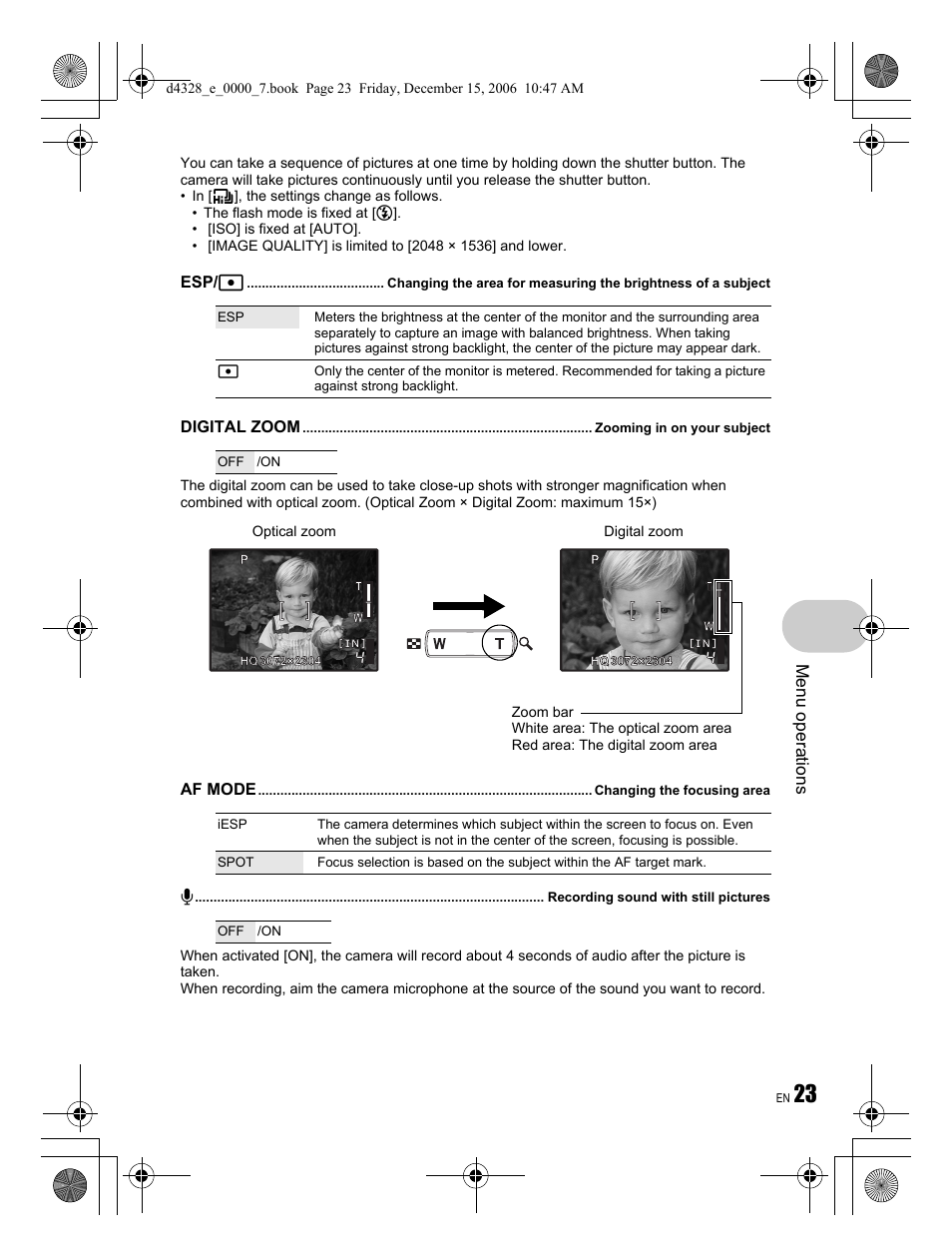 Olympus Stylus 760 User Manual | Page 23 / 84