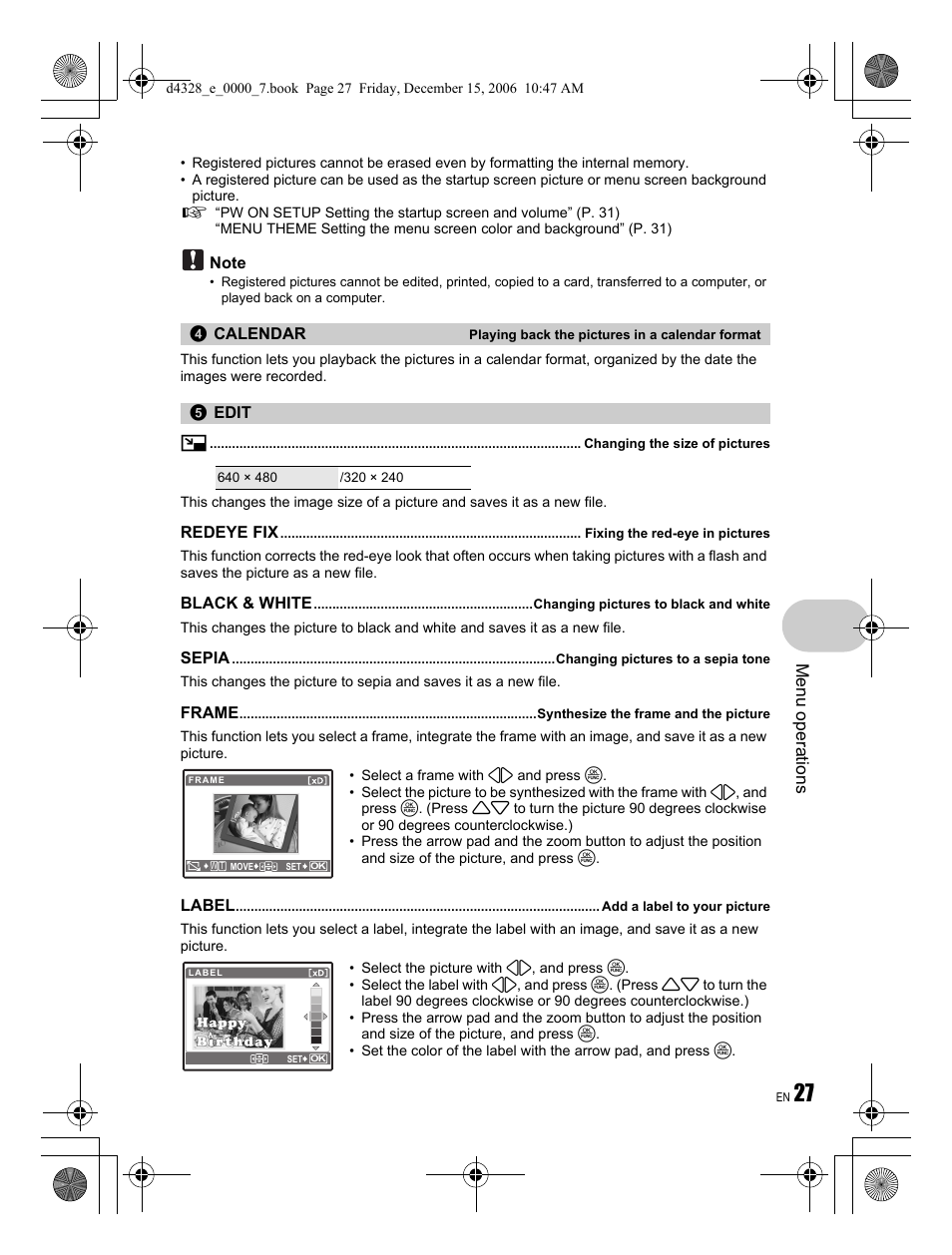 Olympus Stylus 760 User Manual | Page 27 / 84