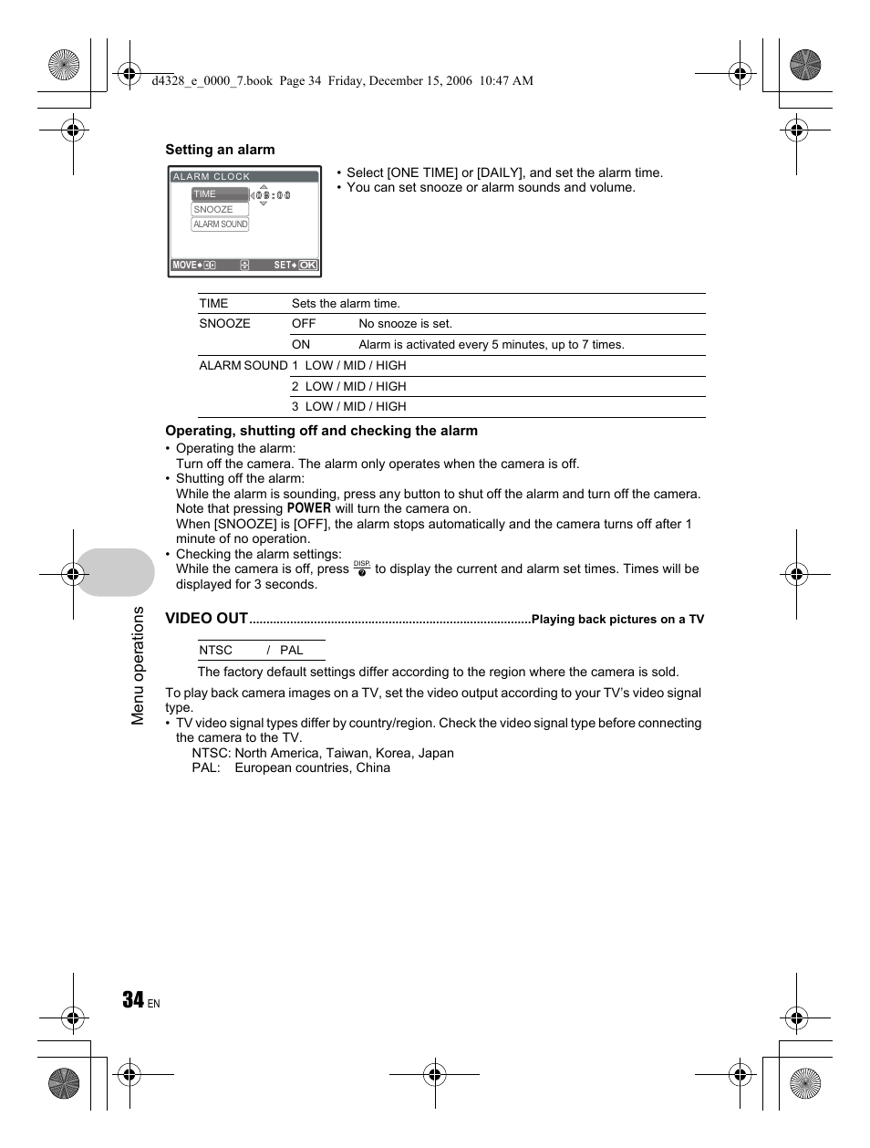 Menu operations | Olympus Stylus 760 User Manual | Page 34 / 84