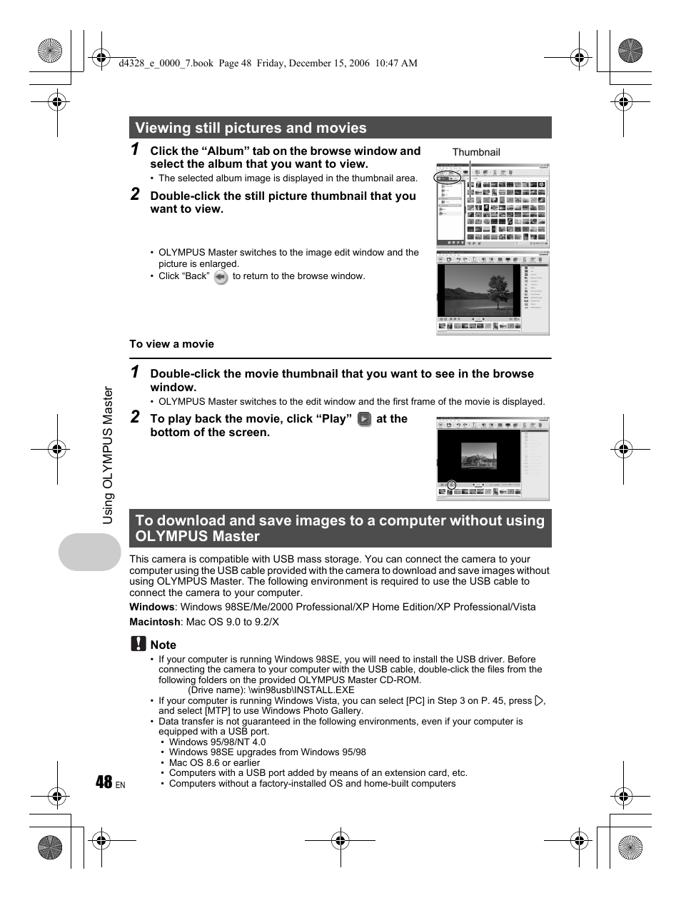 Olympus Stylus 760 User Manual | Page 48 / 84