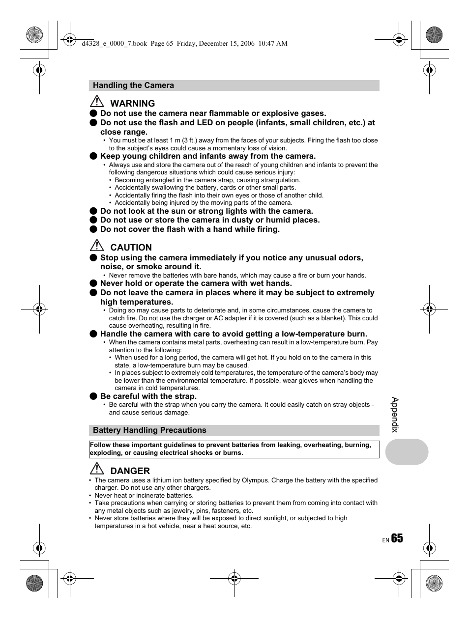 Olympus Stylus 760 User Manual | Page 65 / 84