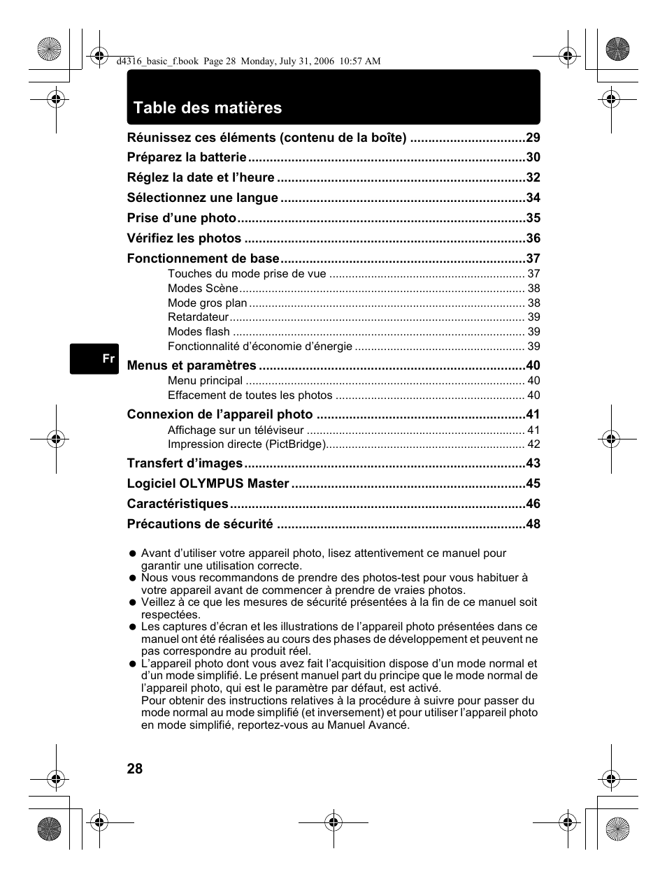 Olympus STYLUS 730 User Manual | Page 28 / 80