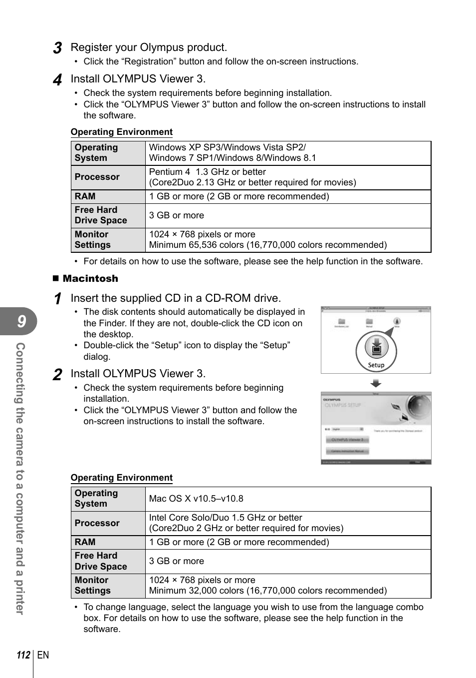 Olympus E-M10 User Manual | Page 112 / 161