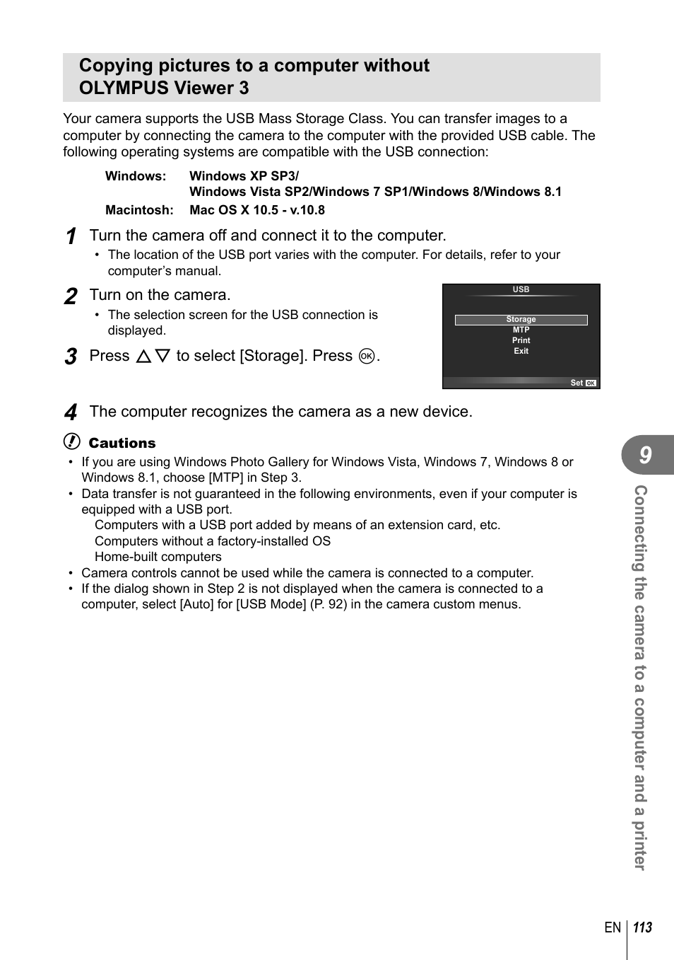 Olympus E-M10 User Manual | Page 113 / 161