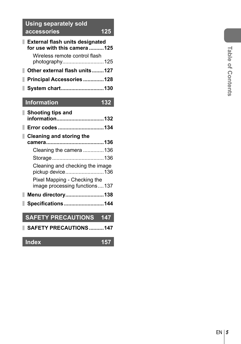 Olympus E-M10 User Manual | Page 5 / 161