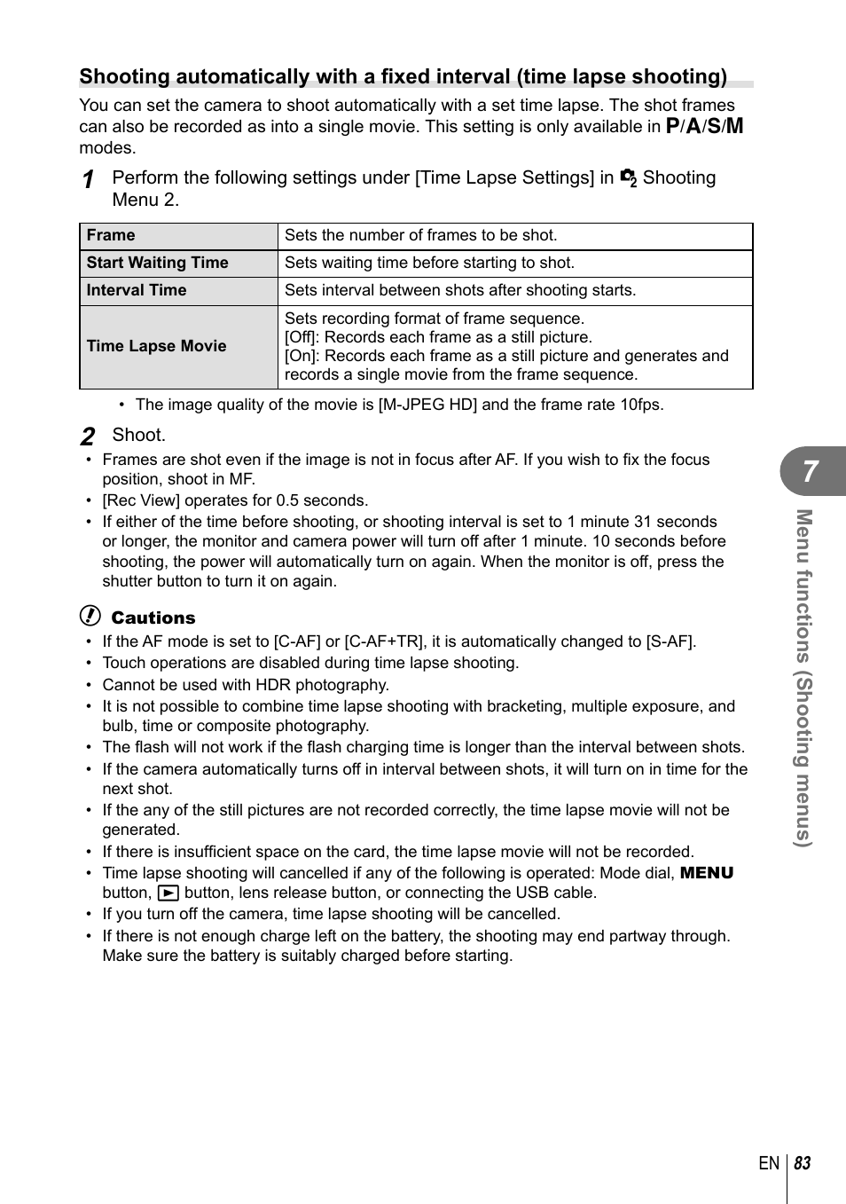 Olympus E-M10 User Manual | Page 83 / 161
