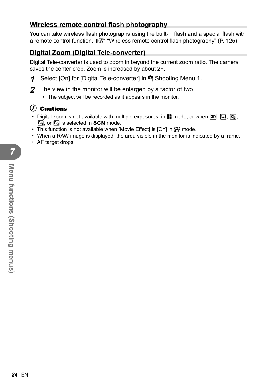 Olympus E-M10 User Manual | Page 84 / 161