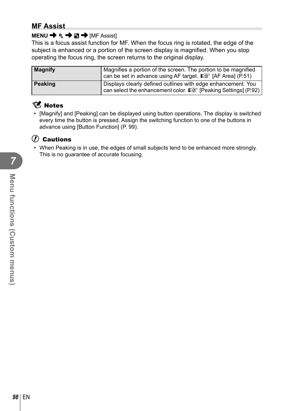 Olympus E-M10 User Manual | Page 98 / 161