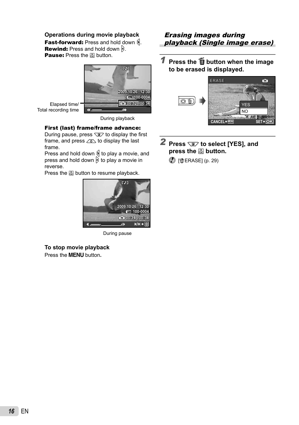 16 en | Olympus FE-46 User Manual | Page 16 / 61