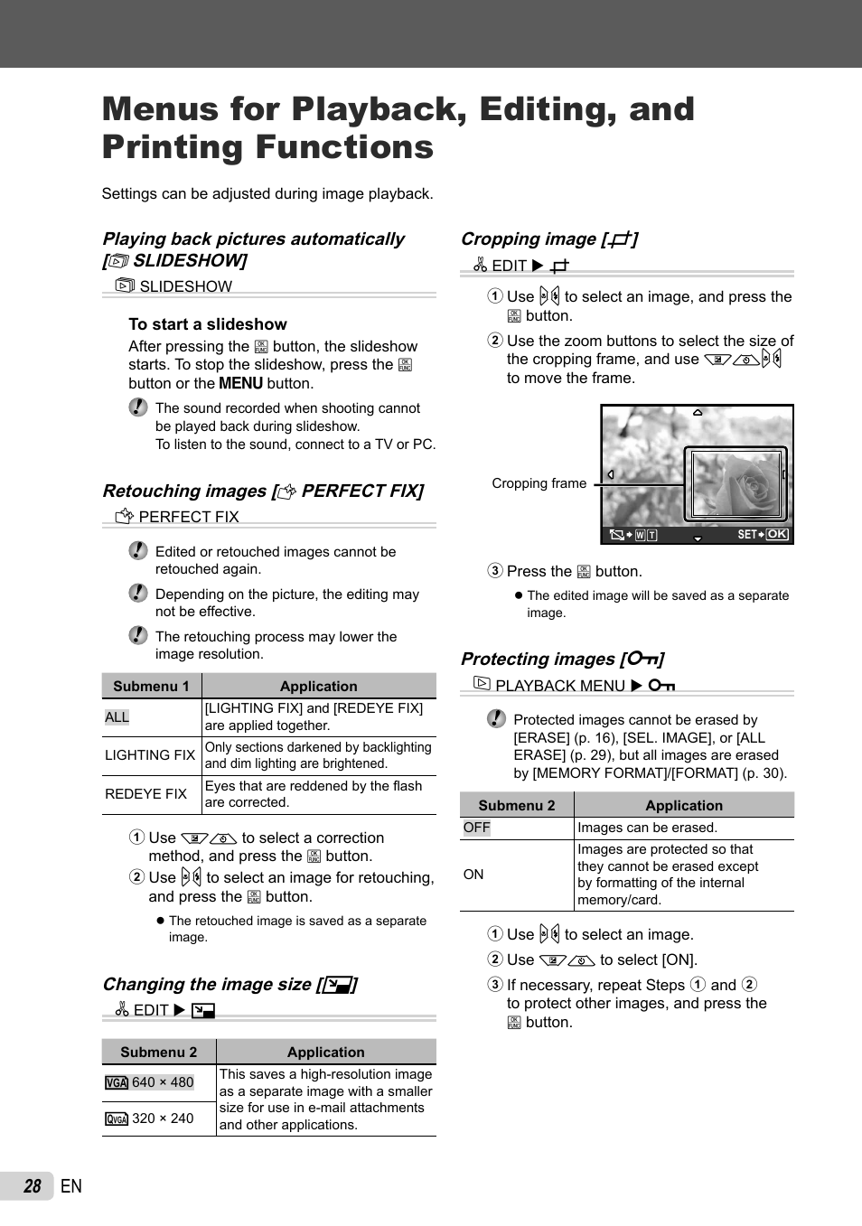 28 en | Olympus FE-46 User Manual | Page 28 / 61