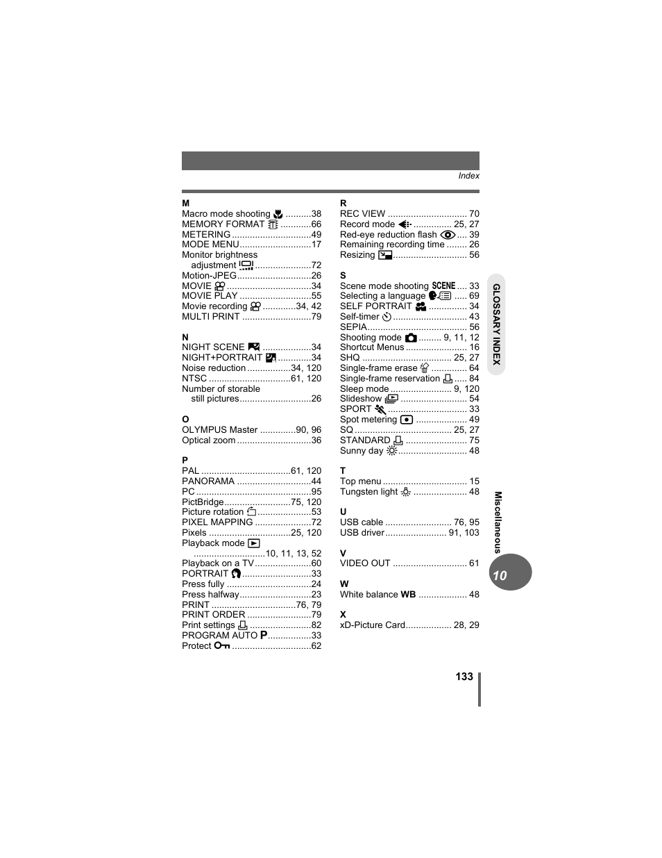 Olympus D-630 Zoom User Manual | Page 133 / 134