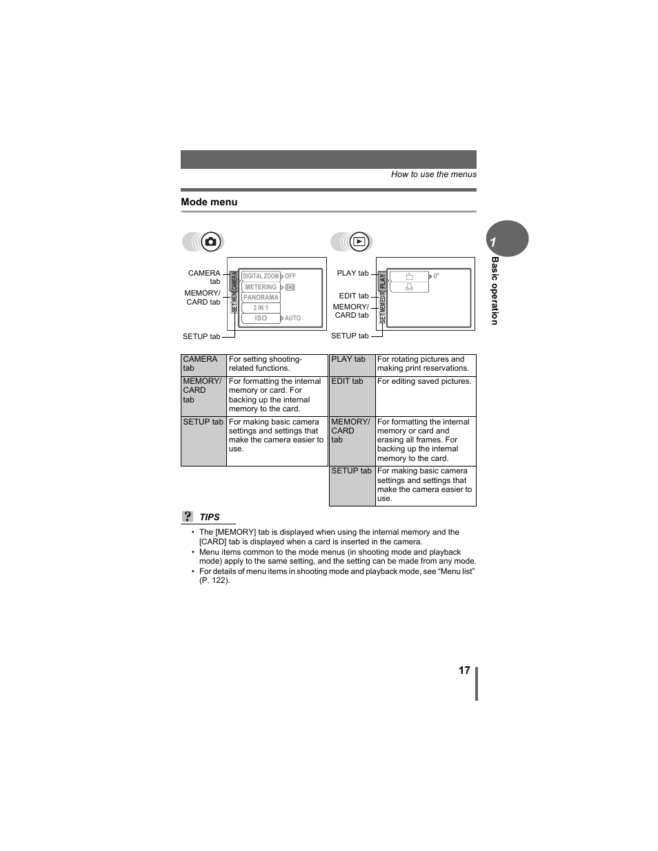 Olympus D-630 Zoom User Manual | Page 17 / 134