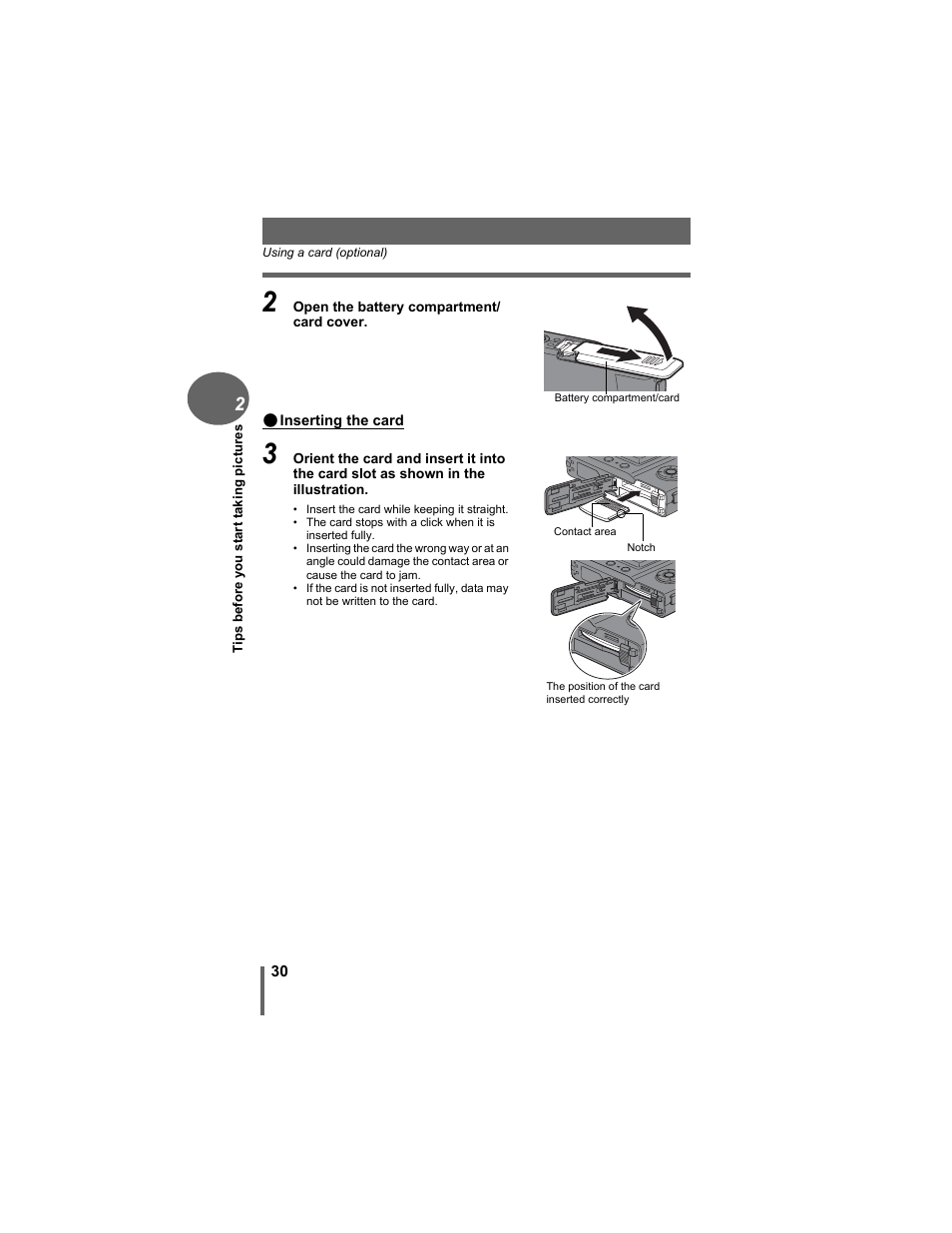 Olympus D-630 Zoom User Manual | Page 30 / 134