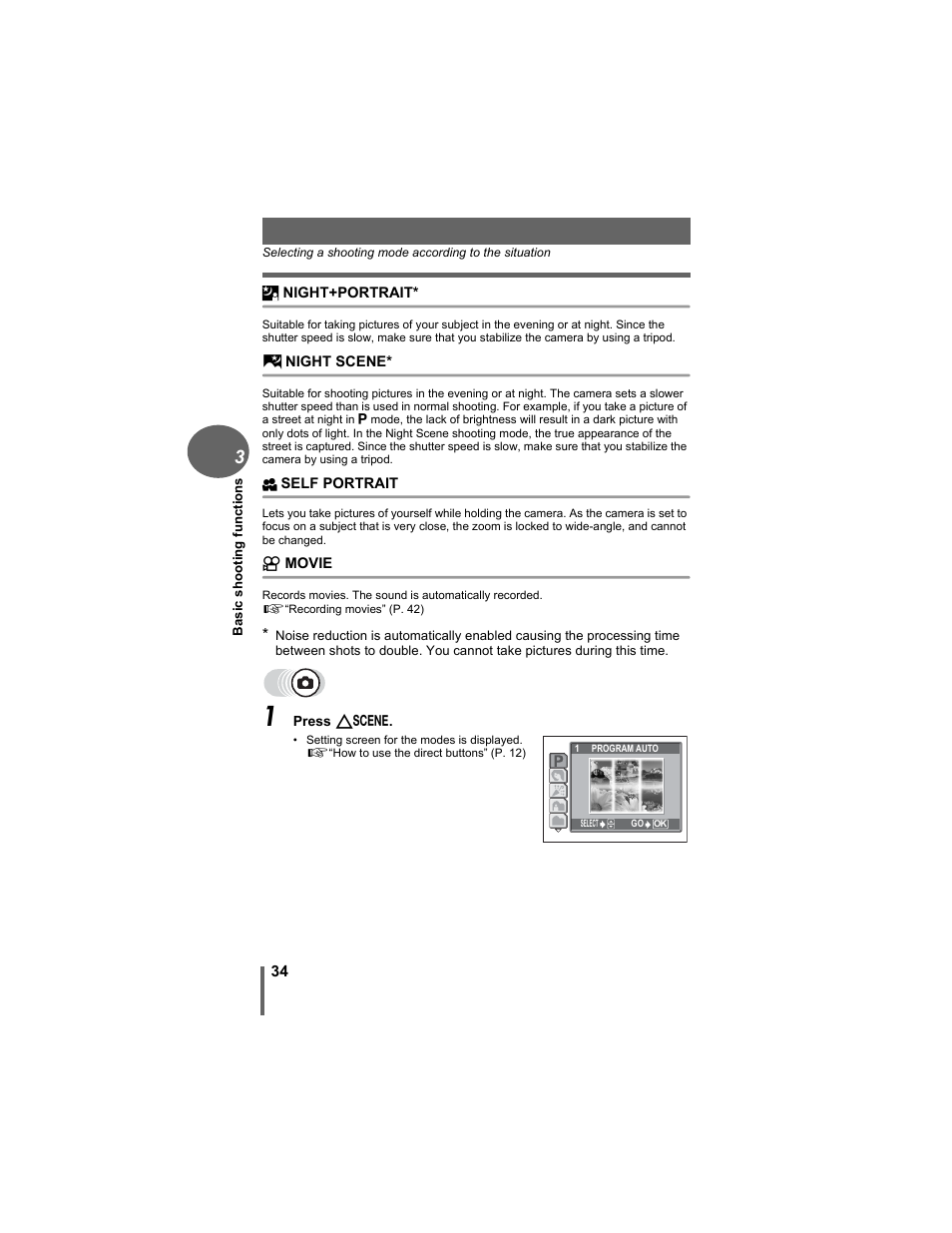 Olympus D-630 Zoom User Manual | Page 34 / 134