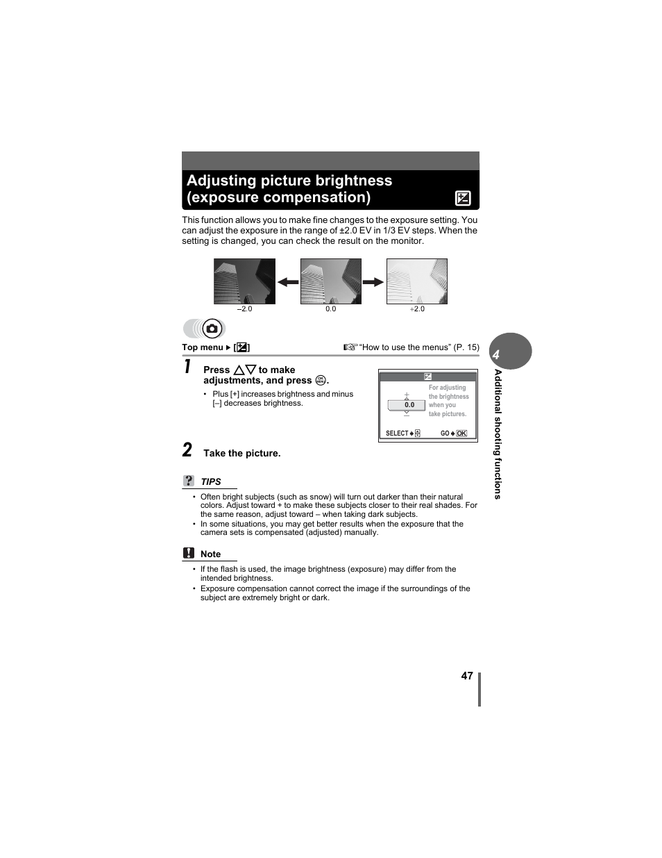 Gp. 47 | Olympus D-630 Zoom User Manual | Page 47 / 134