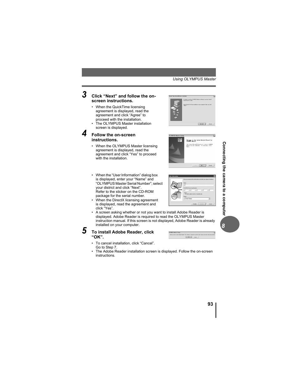 Olympus D-630 Zoom User Manual | Page 93 / 134